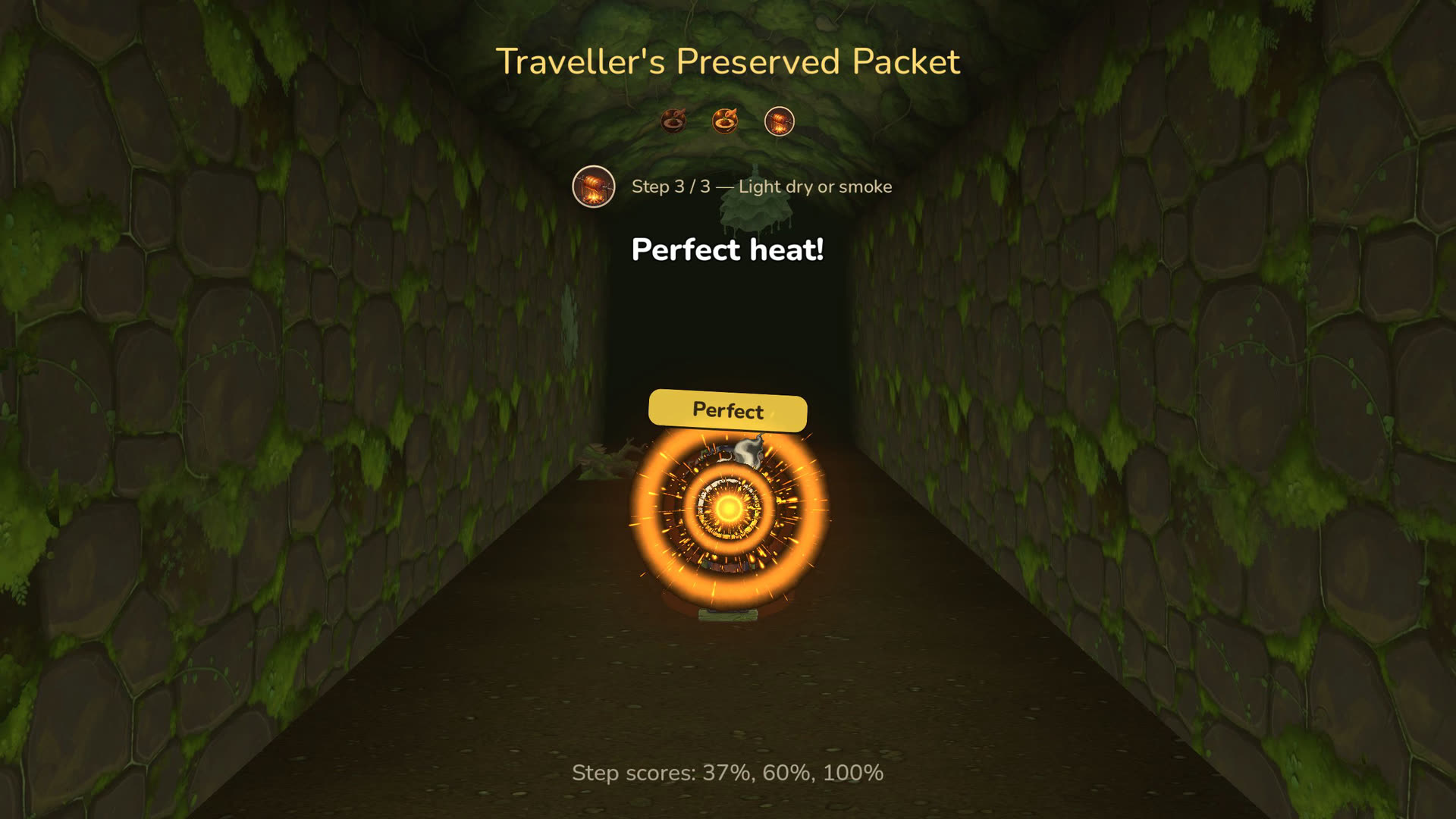 Perfect heat on Traveller's Preserved Packet